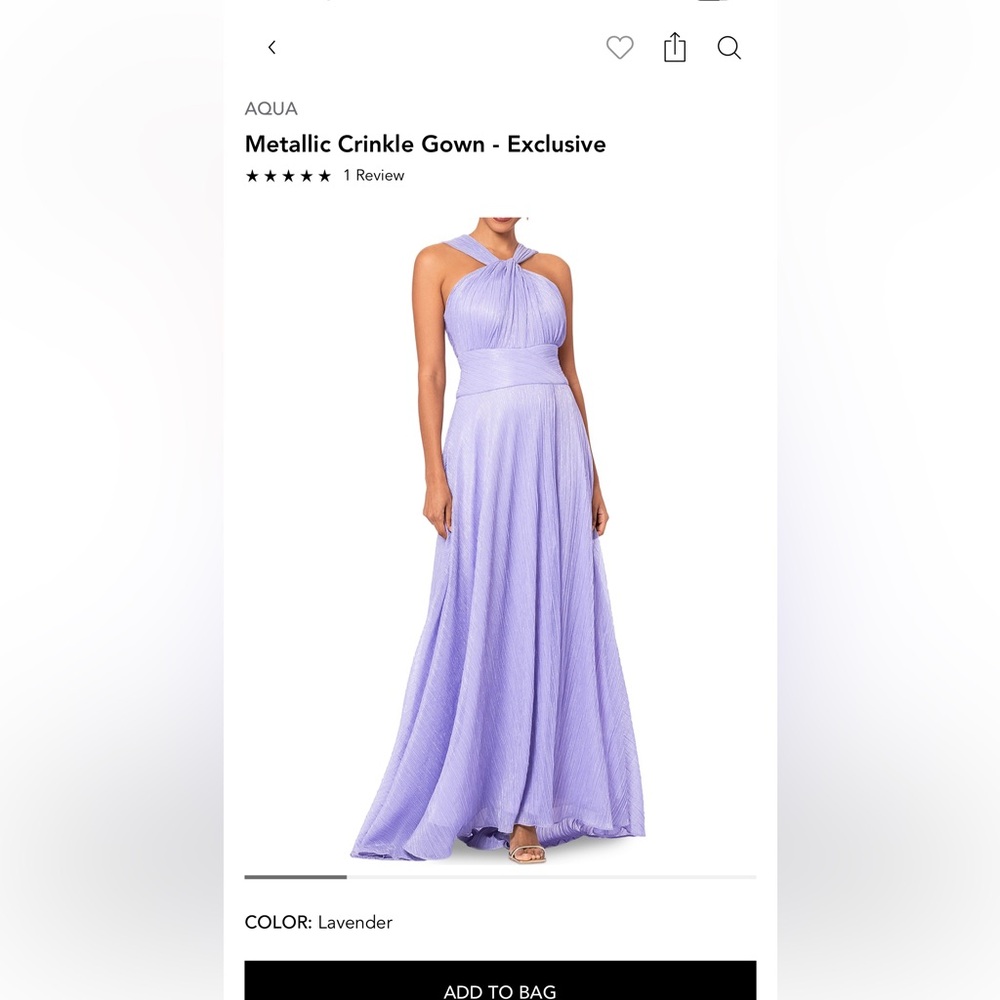 Lavender gown